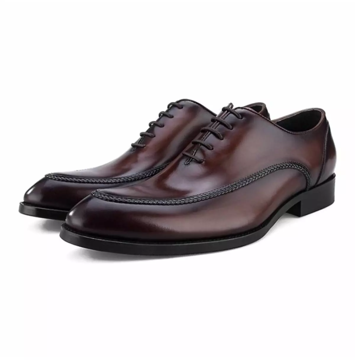 Handmade Men's Cow Leather Dress Oxfords Shoes