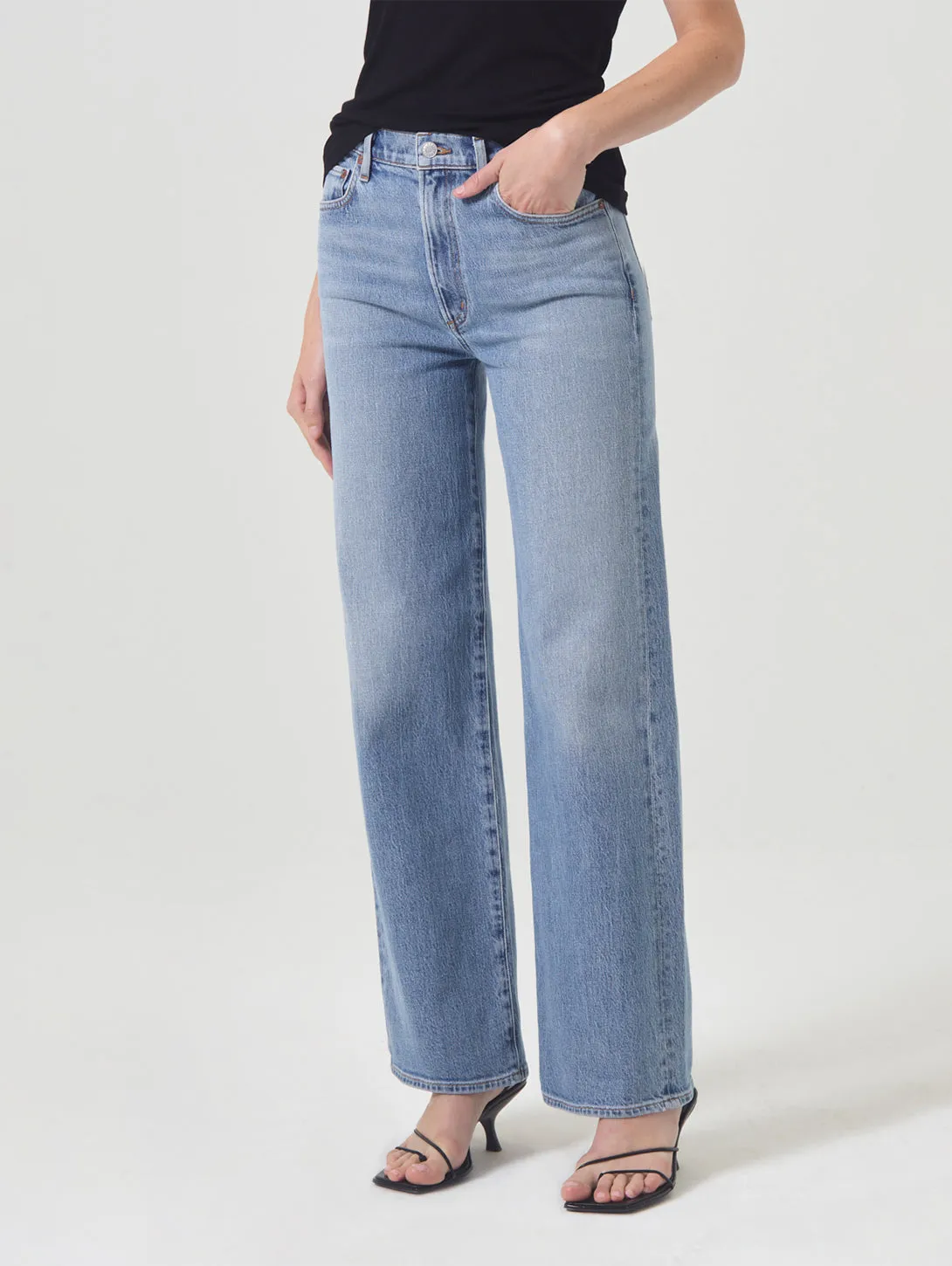 Harper Mid Rise Straight Jean - Flash