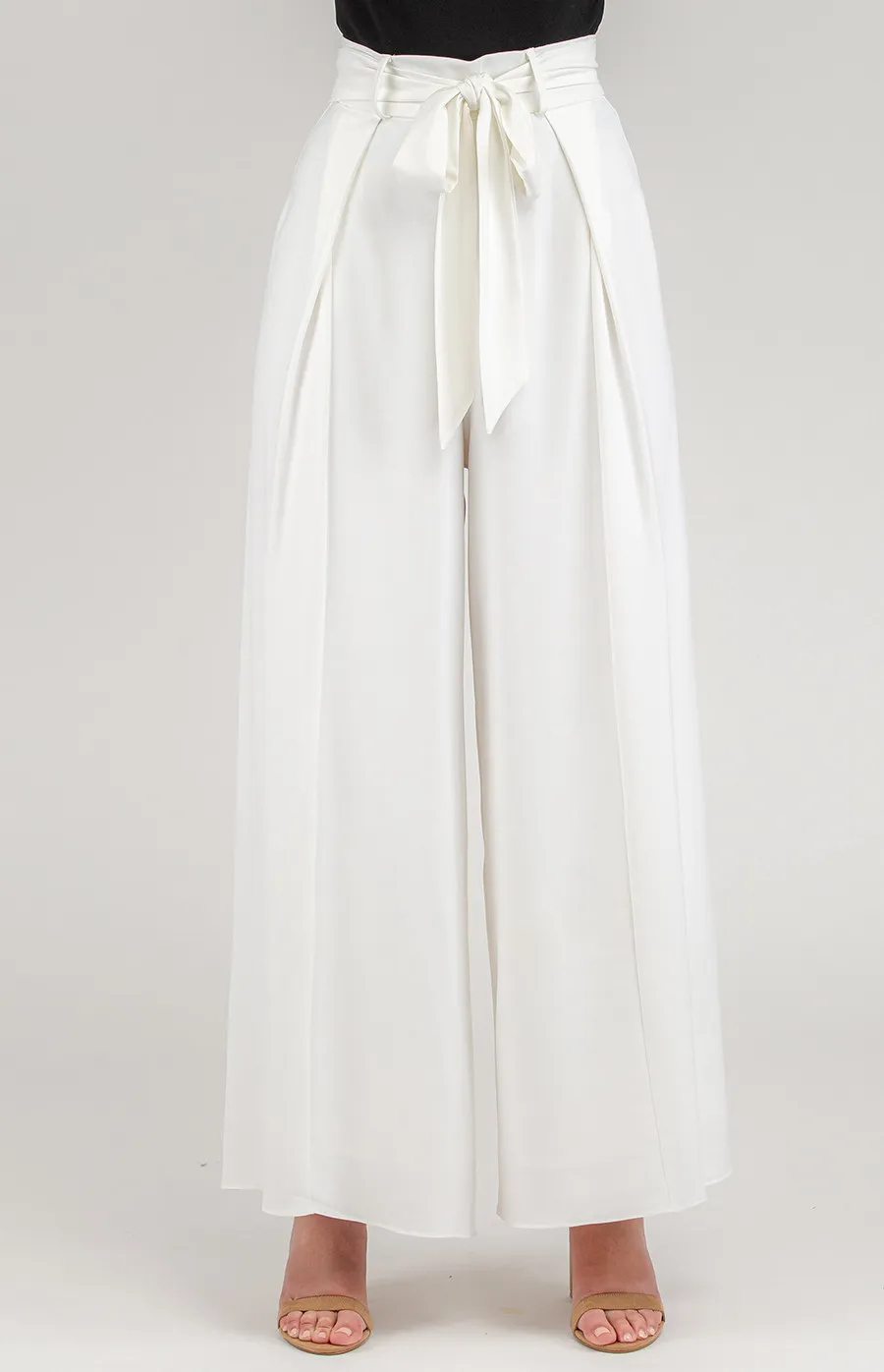 High Waist Pleated Wide Leg Pants (SPA339A)