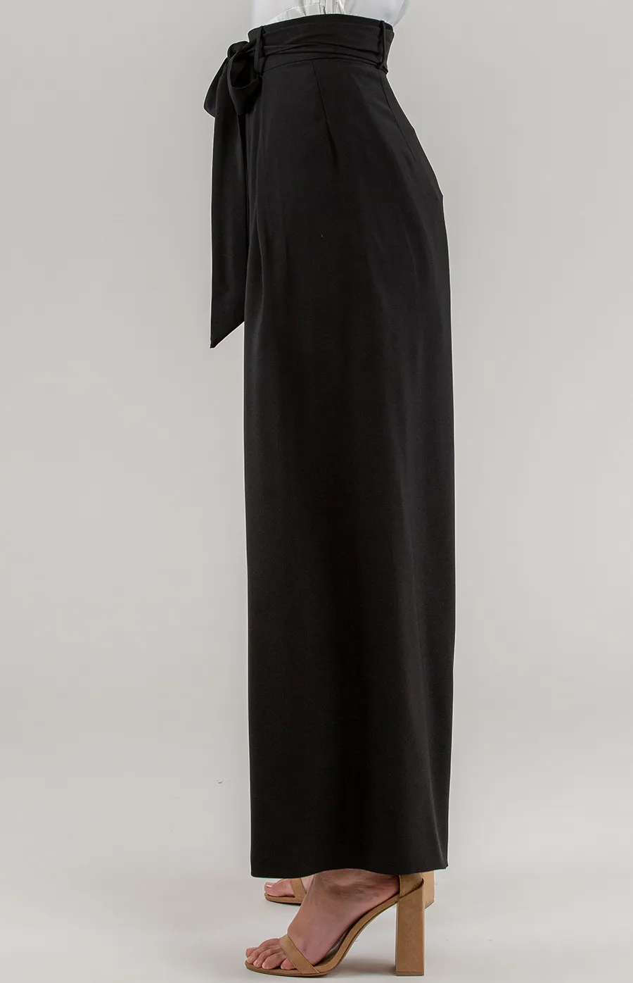 High Waist Pleated Wide Leg Pants (SPA339A)