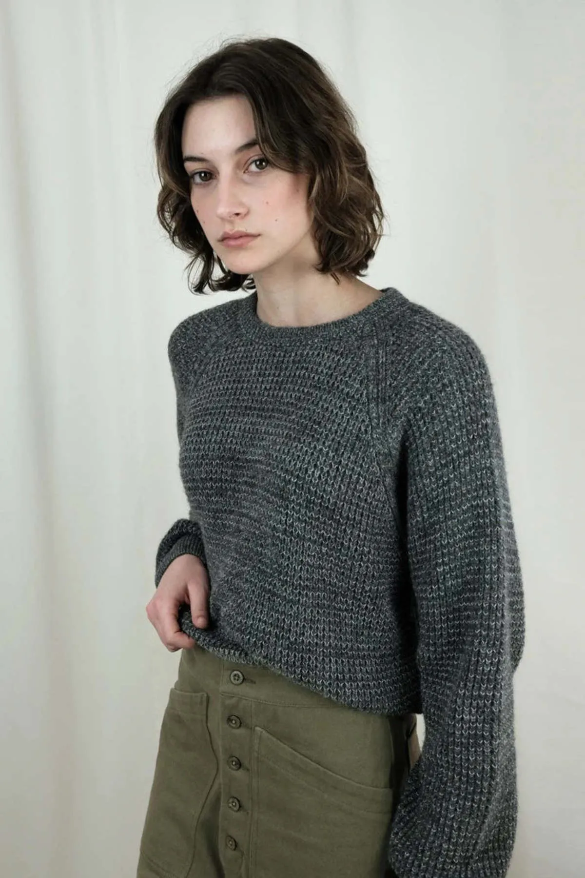 Iris Alpaca Sweater - Charcoal