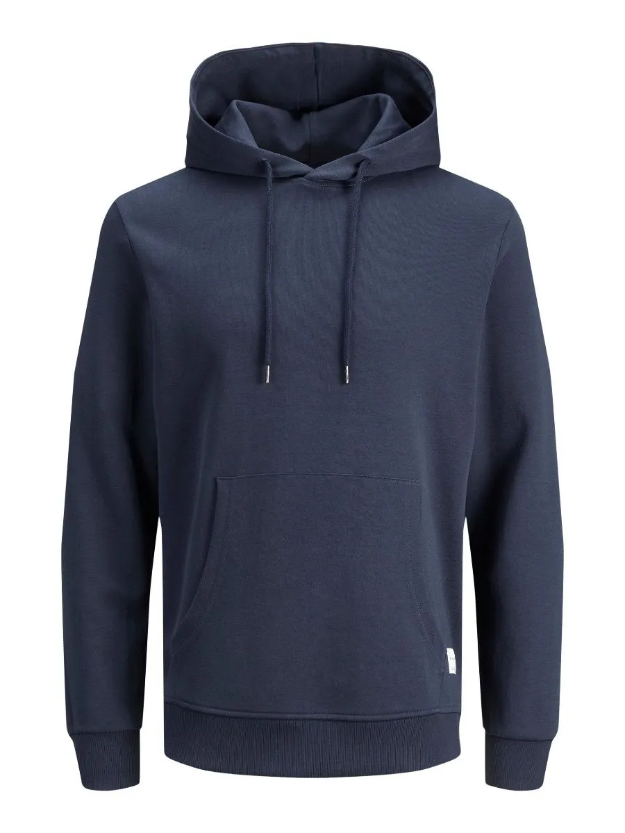 Jack & Jones Basic Plain Hooded Sweatshirts Navy Blazer