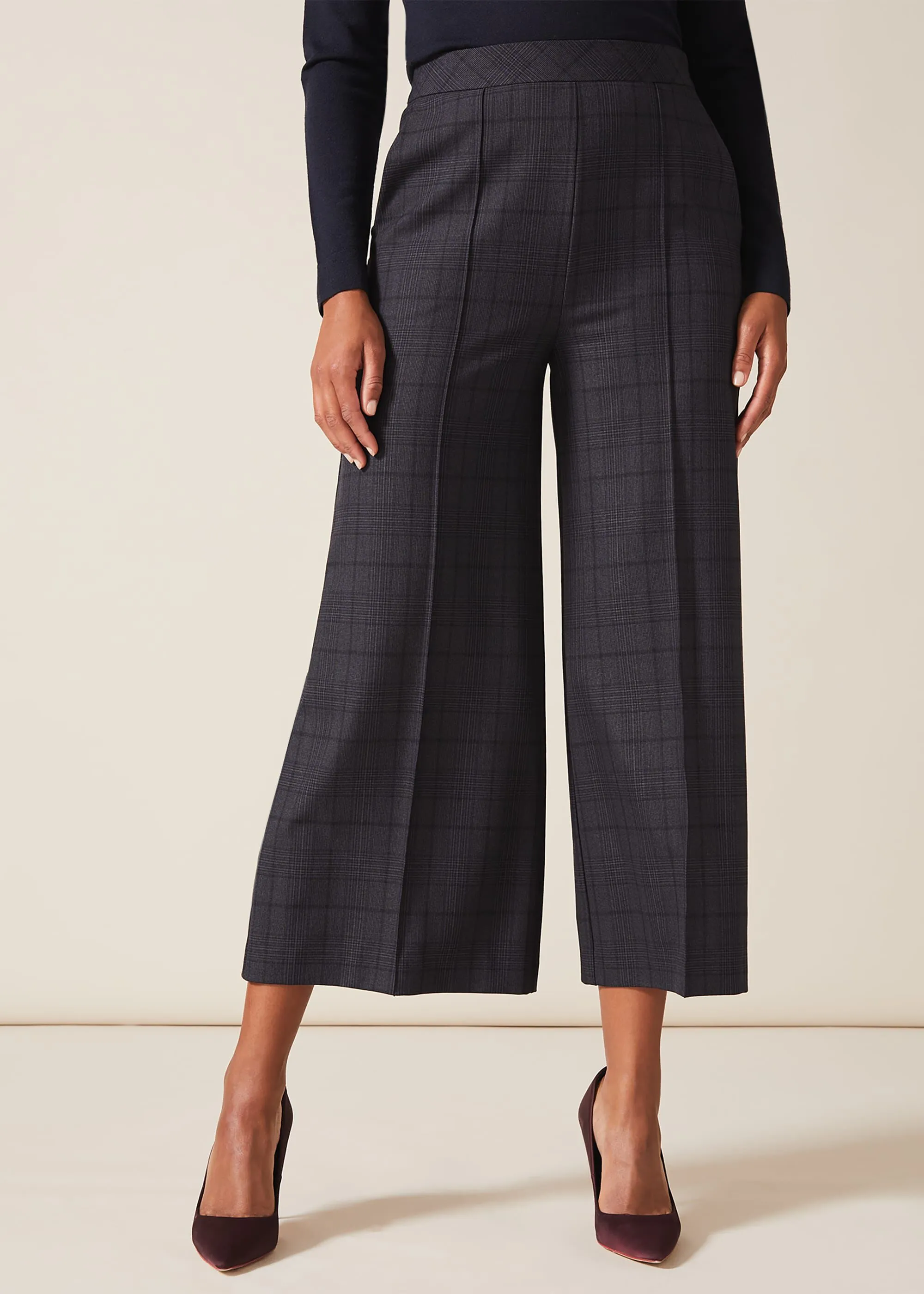 Jazlyn Check Culottes