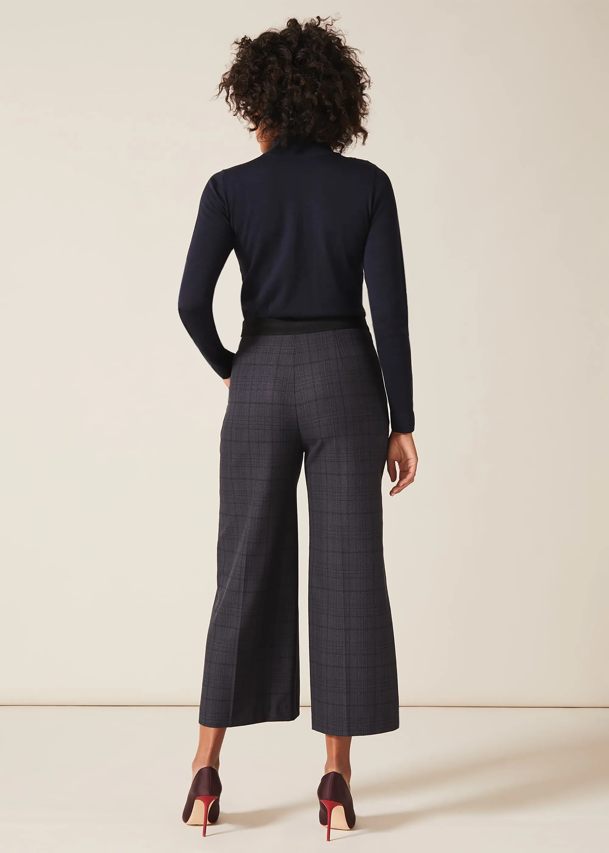 Jazlyn Check Culottes