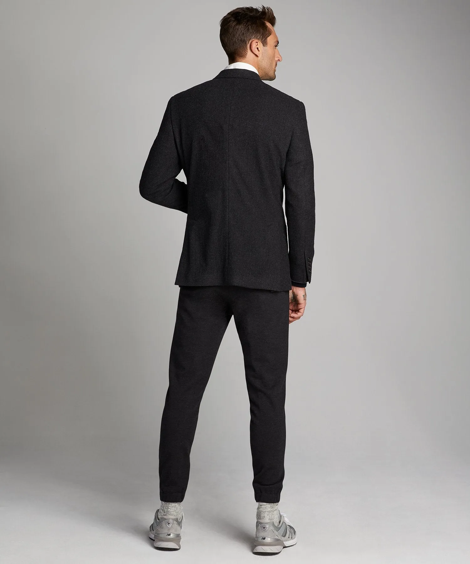 Knit Traveler Suit in Charcoal