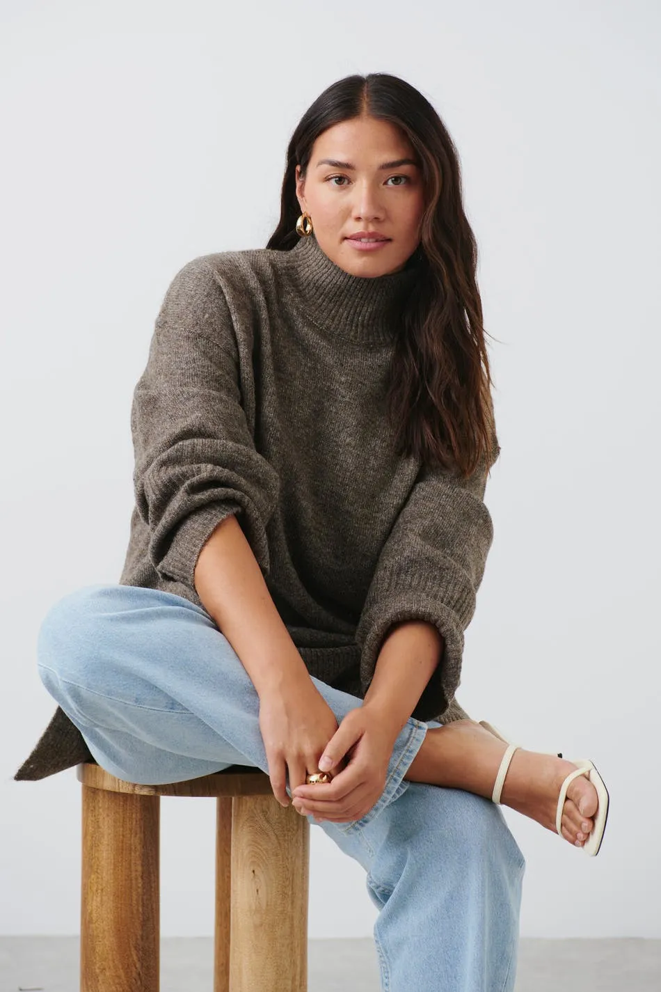 Knitted oversized sweater