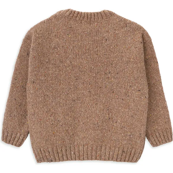 Knot Woods Knit Long Sleeve Sweater, Beige