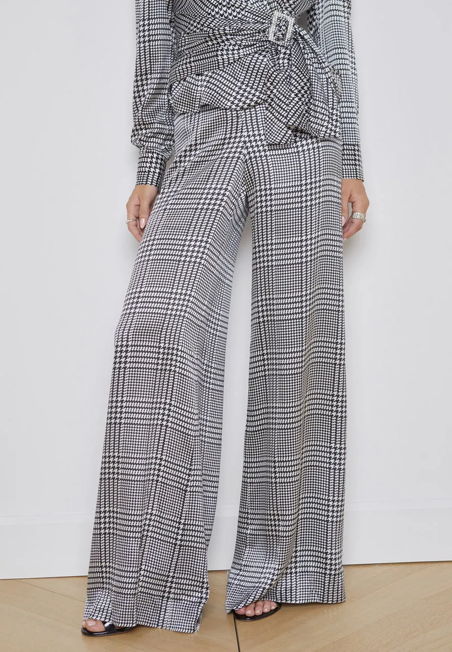 L’agence - Gavin Pant - Ivory/Black/Large Glen Plaid