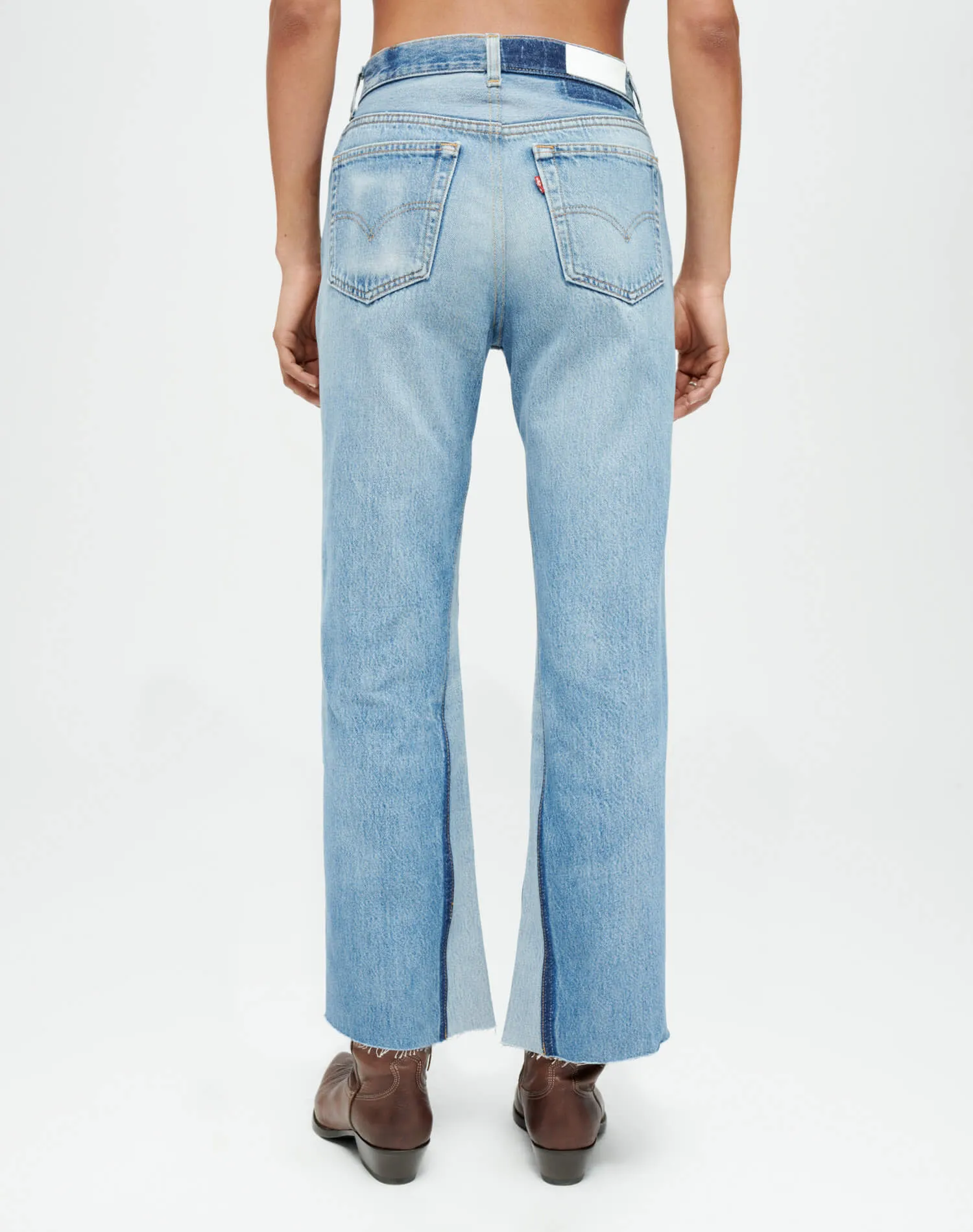 Levi's High Rise Wide Leg Crop - Indigo