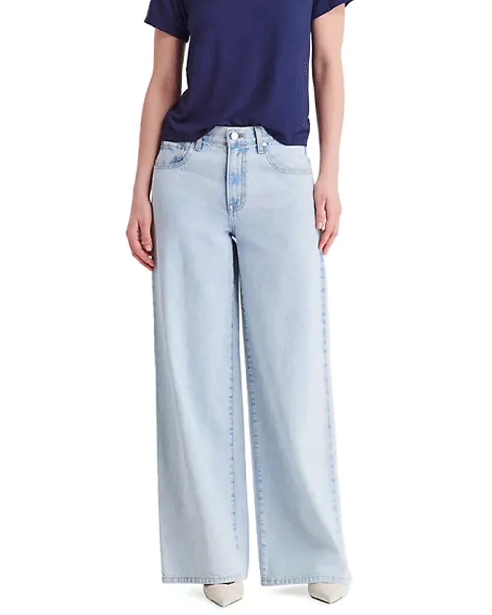 Light Wash Tiny Dancer Wide-Leg Jean