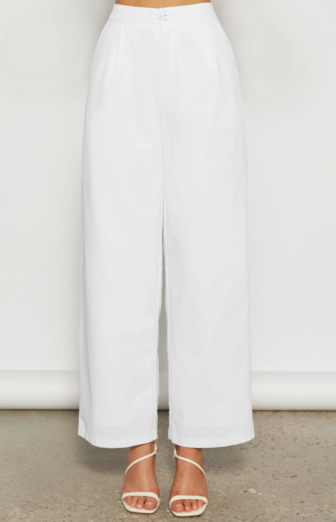 Linen Blend Wide Leg Pants (WPA265B)