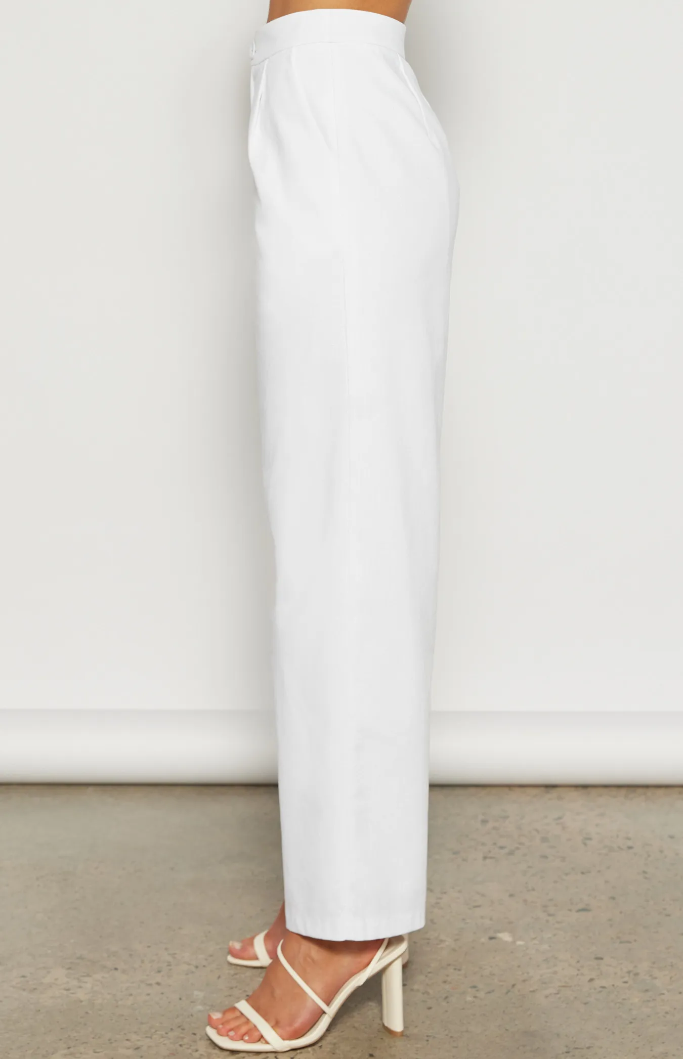 Linen Blend Wide Leg Pants (WPA265B)