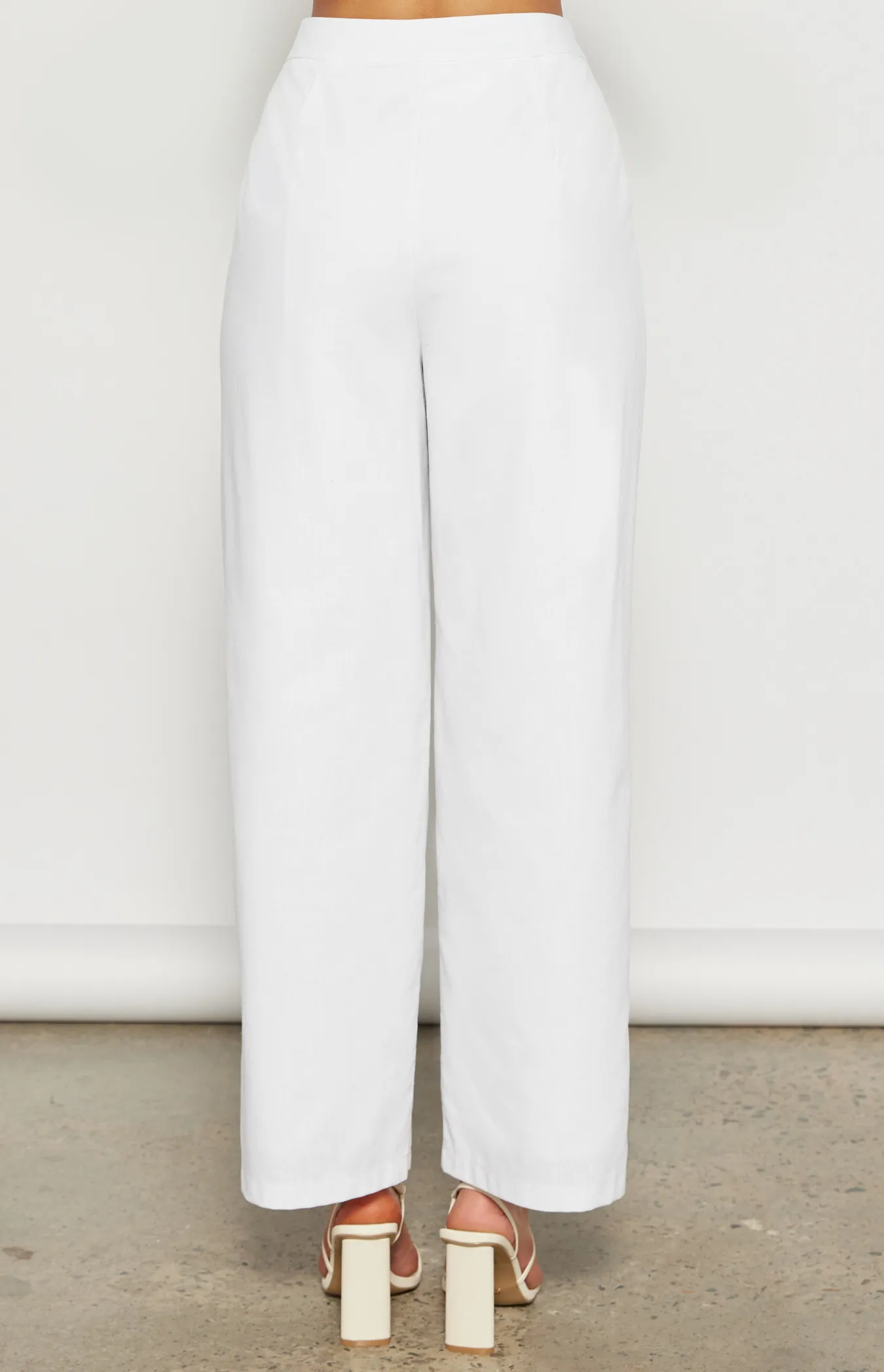 Linen Blend Wide Leg Pants (WPA265B)