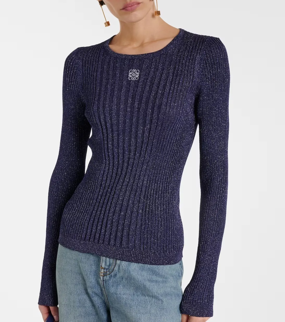 LOEWE  |Long sleeve top in viscose blend