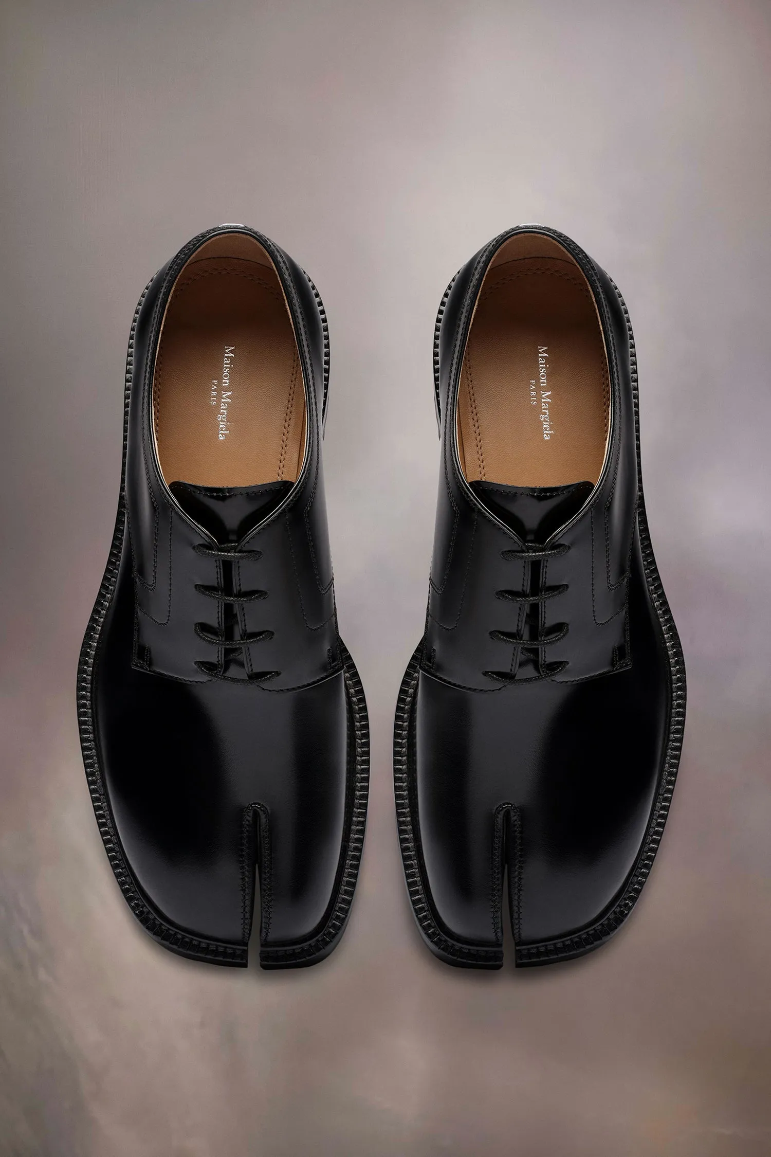 Maison Margiela   TABI LACE-UPS IN BLACK, SS24