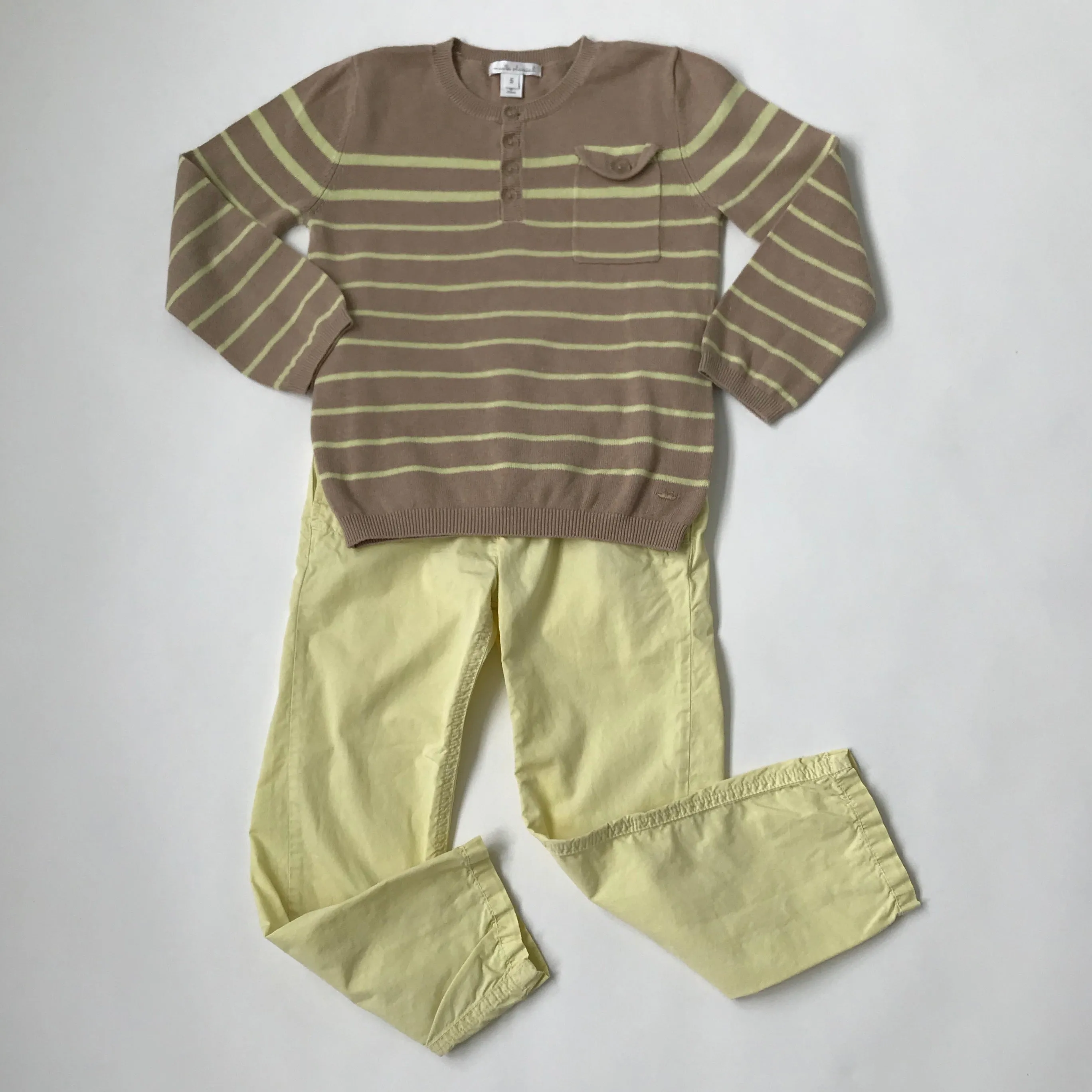 Marie-Chantal Lemon Yellow Cotton Chinos: 5 Years