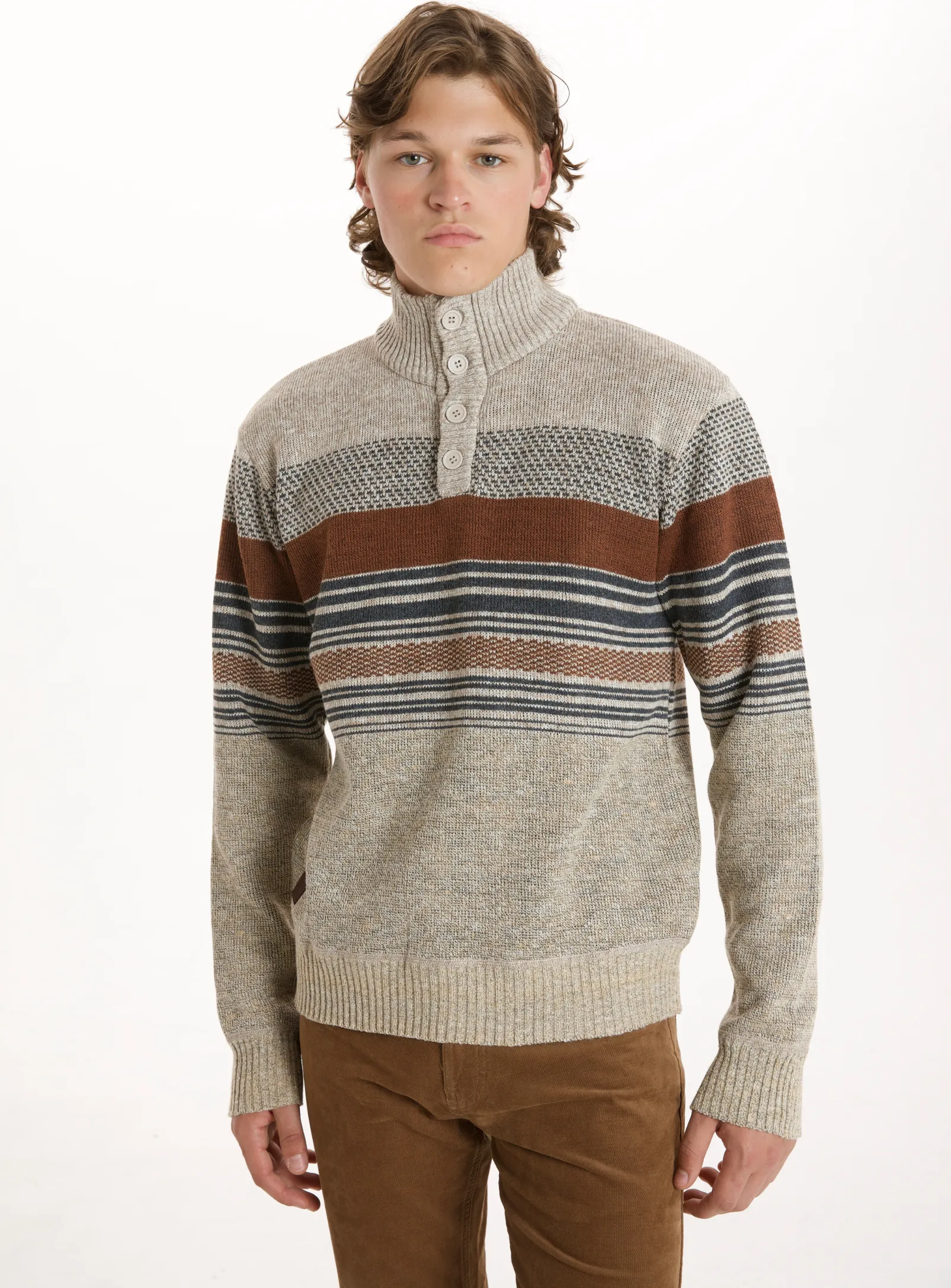 MARTIN| Textured long-sleeve Sweater||MARTIN|Pull à manches longues texturé