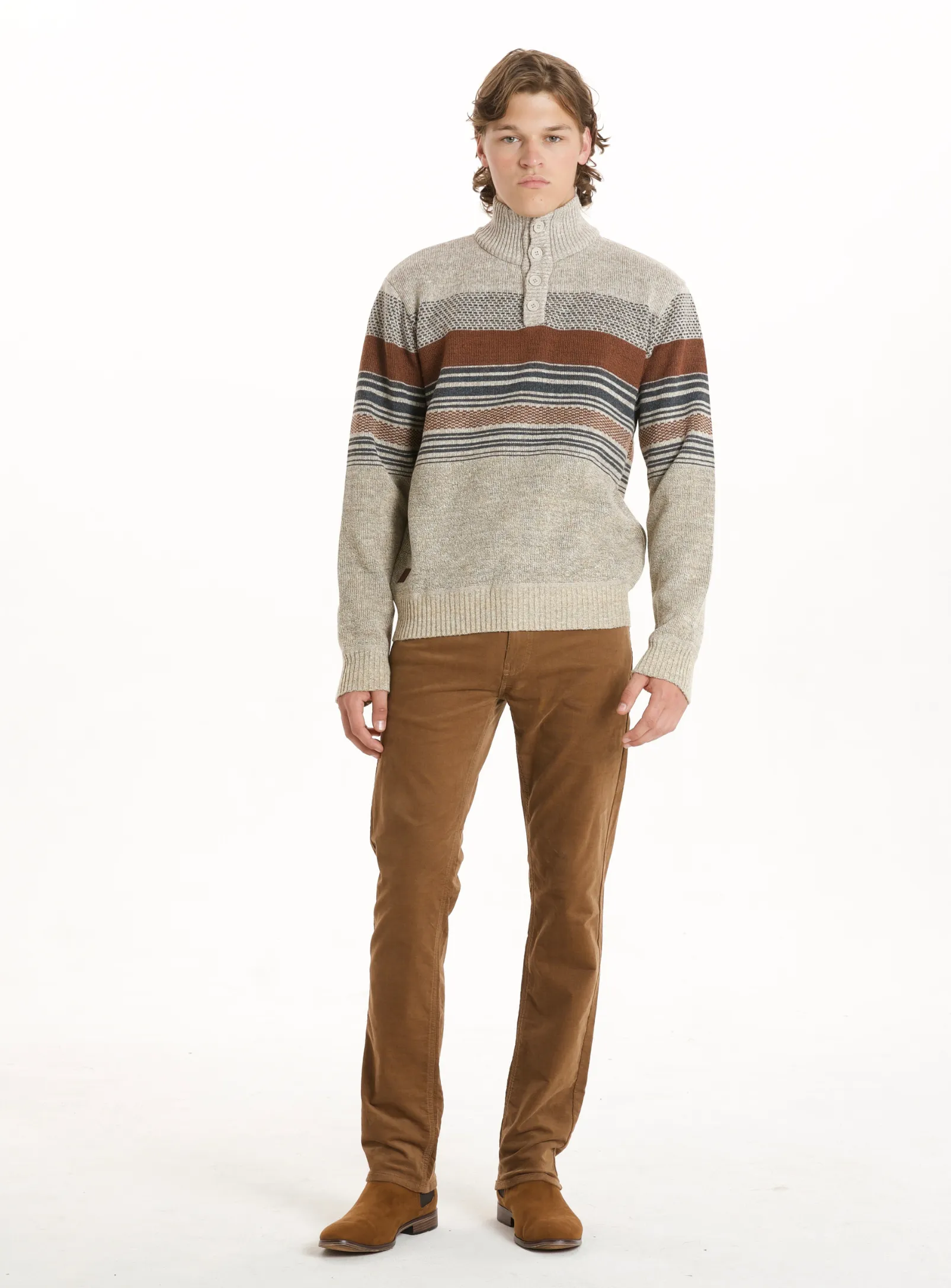 MARTIN| Textured long-sleeve Sweater||MARTIN|Pull à manches longues texturé