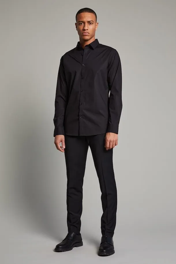 Matinique Robo N Stretch Poplin Dress Shirt in Black