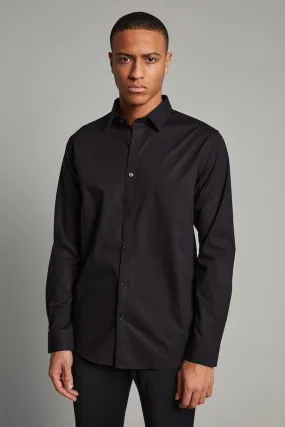 Matinique Robo N Stretch Poplin Dress Shirt in Black