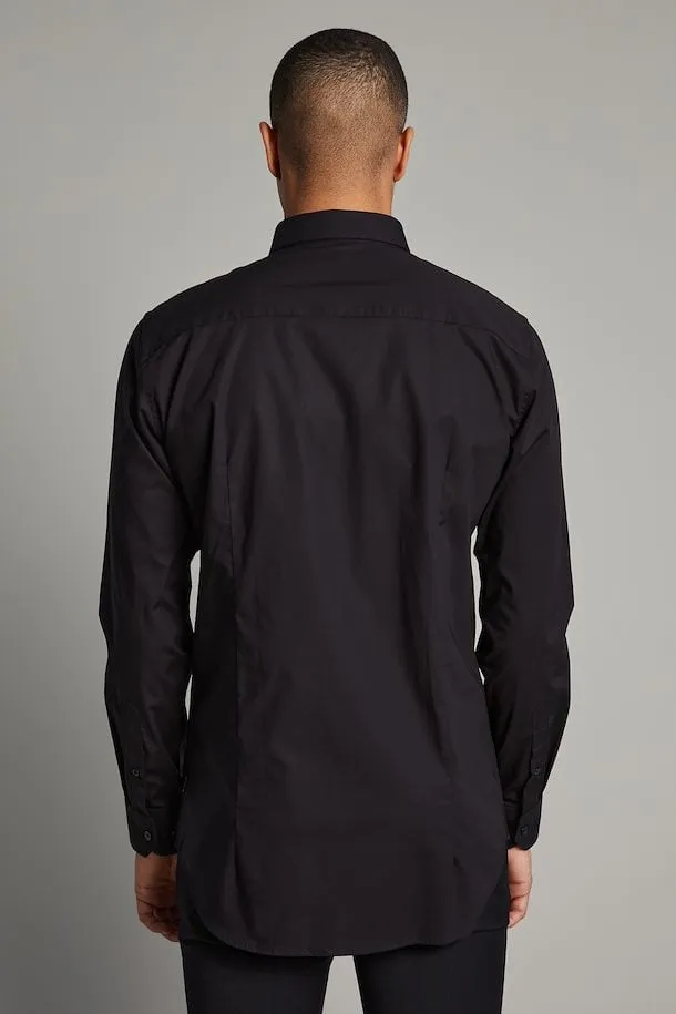 Matinique Robo N Stretch Poplin Dress Shirt in Black