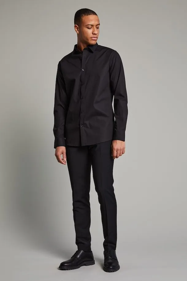 Matinique Robo N Stretch Poplin Dress Shirt in Black