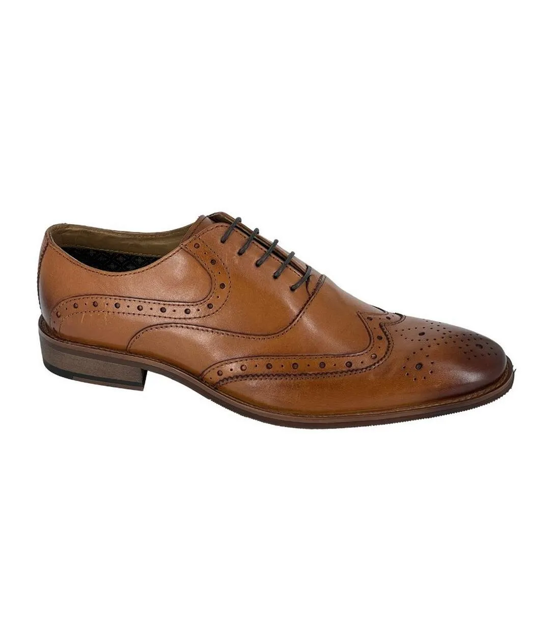 Mens leather oxfords tan Roamers