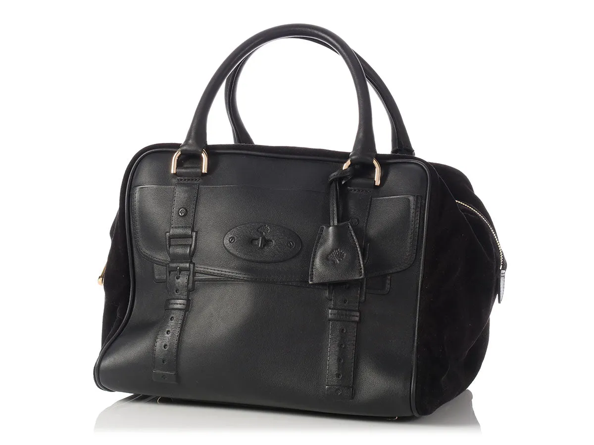 Mulberry Black Maisie Clipper Satchel