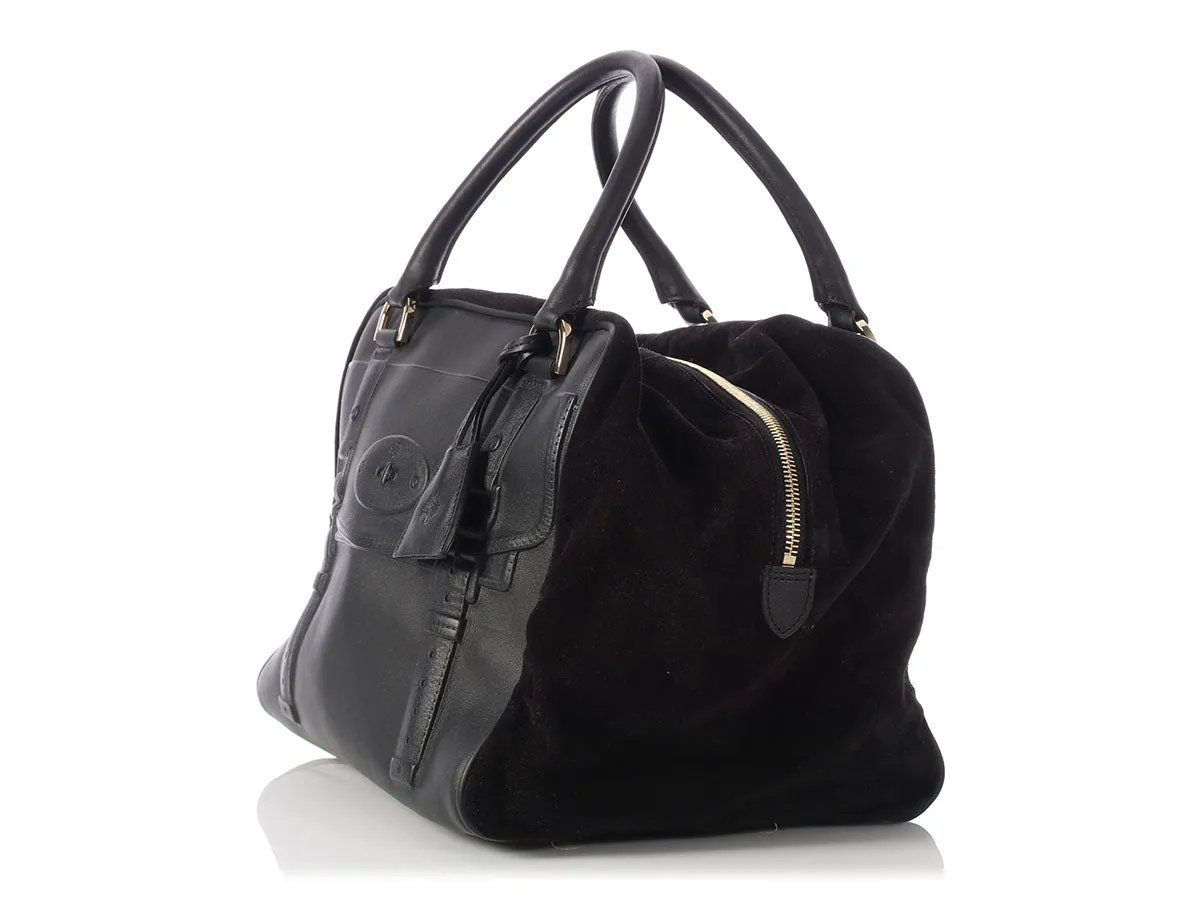 Mulberry Black Maisie Clipper Satchel