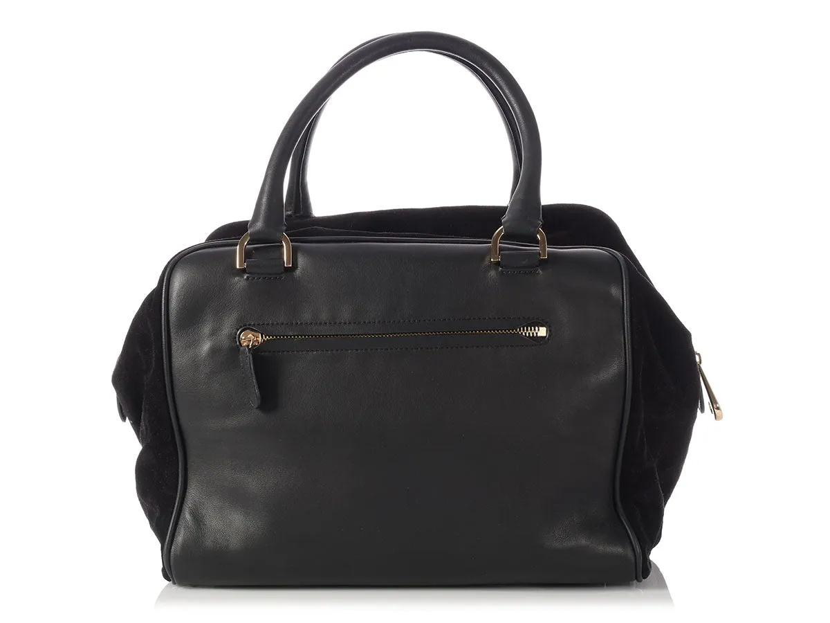 Mulberry Black Maisie Clipper Satchel