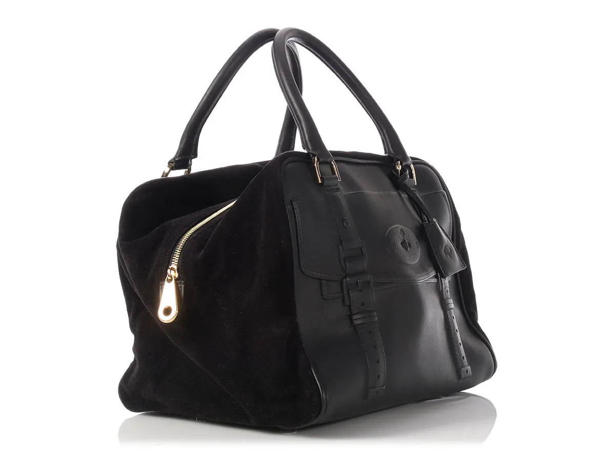 Mulberry Black Maisie Clipper Satchel