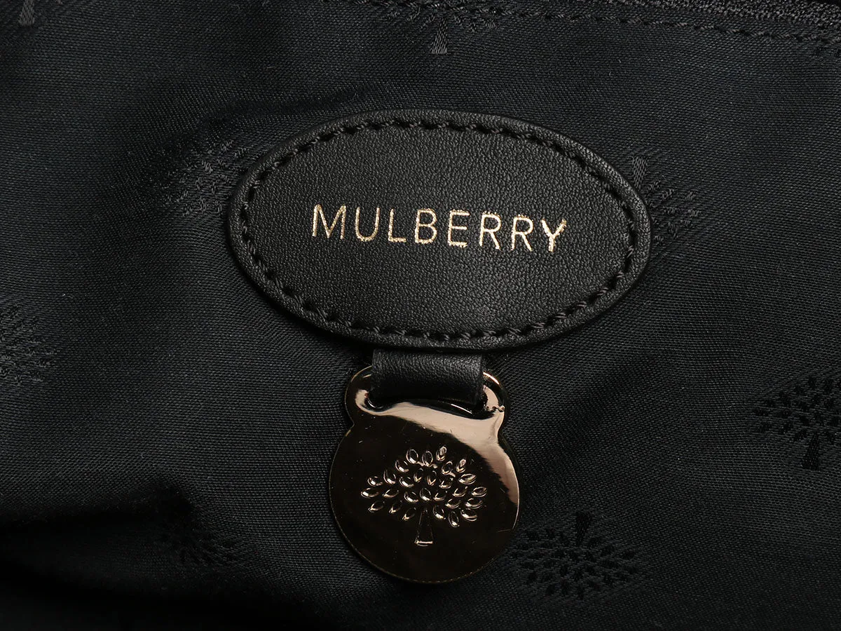 Mulberry Black Maisie Clipper Satchel