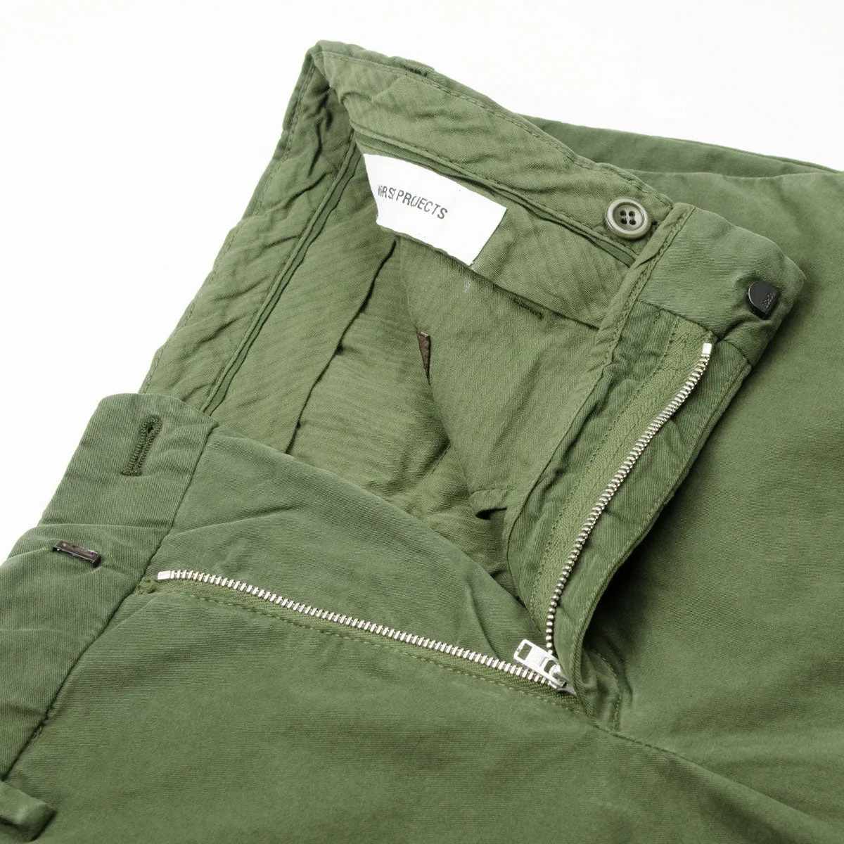 Norse Projects - Aros Regular Italian Brushed Twill - Beech Green