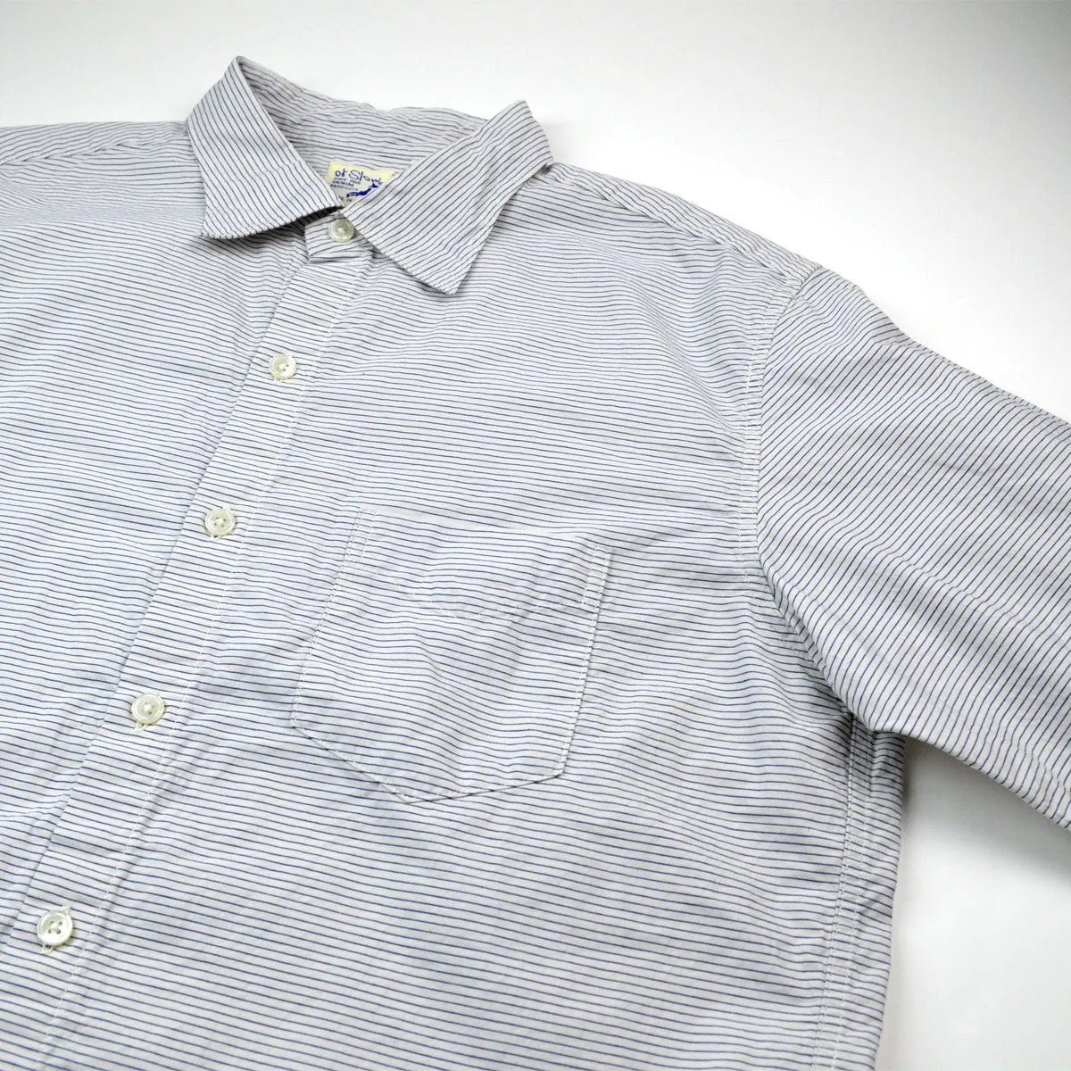 orSlow - Dress Shirt - Border Stripe White