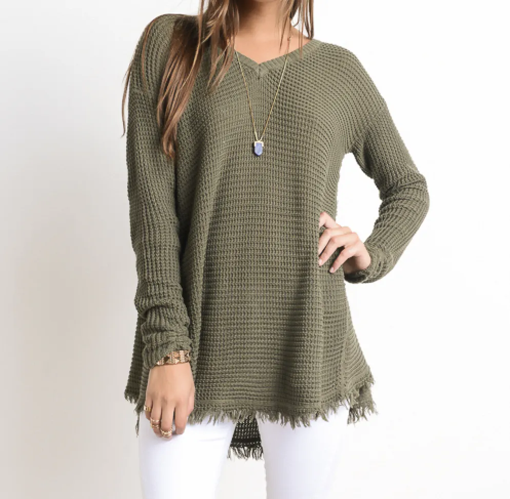 Oversized Thermal Sweater in More Colors