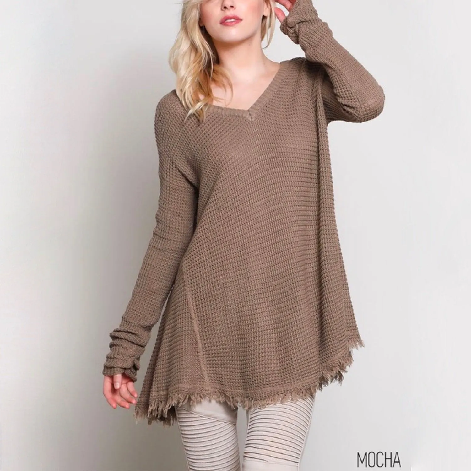 Oversized Thermal Sweater in More Colors