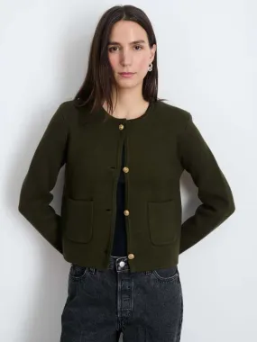 Paris Sweater Jacket - Olive