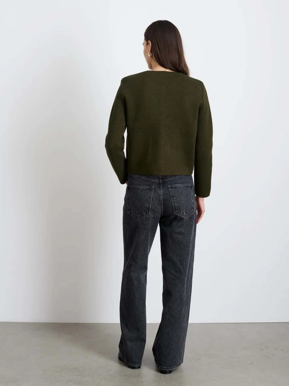 Paris Sweater Jacket - Olive