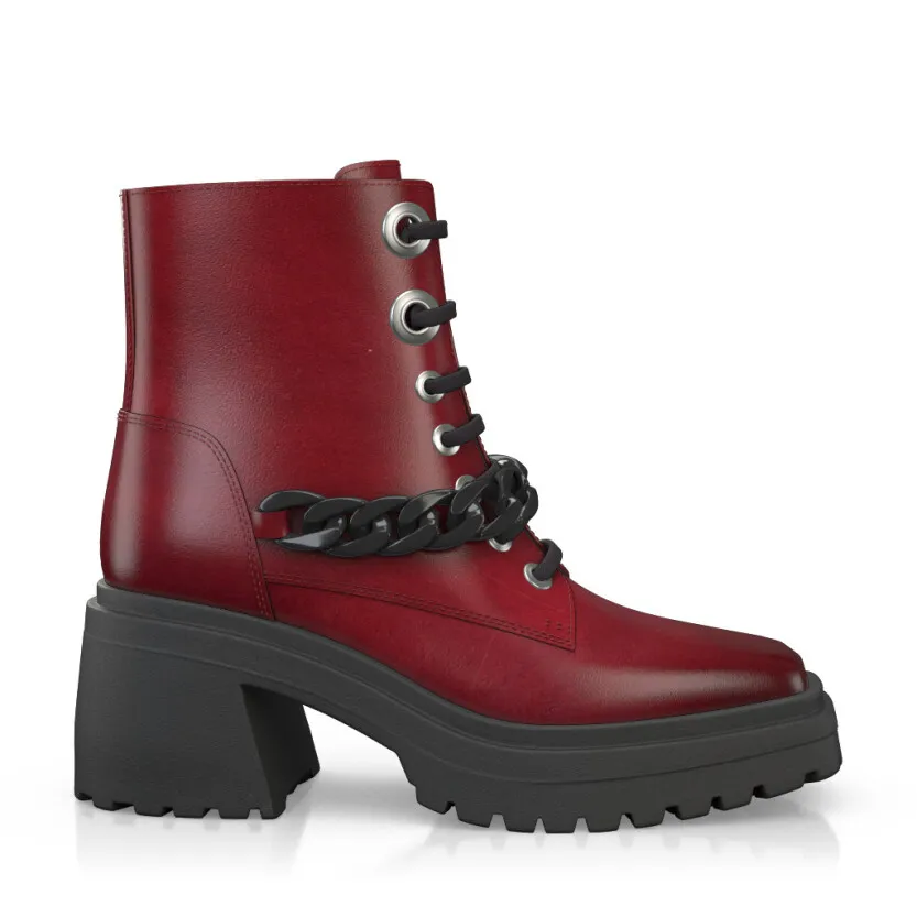 Platform Combat Ankle Boots 58909