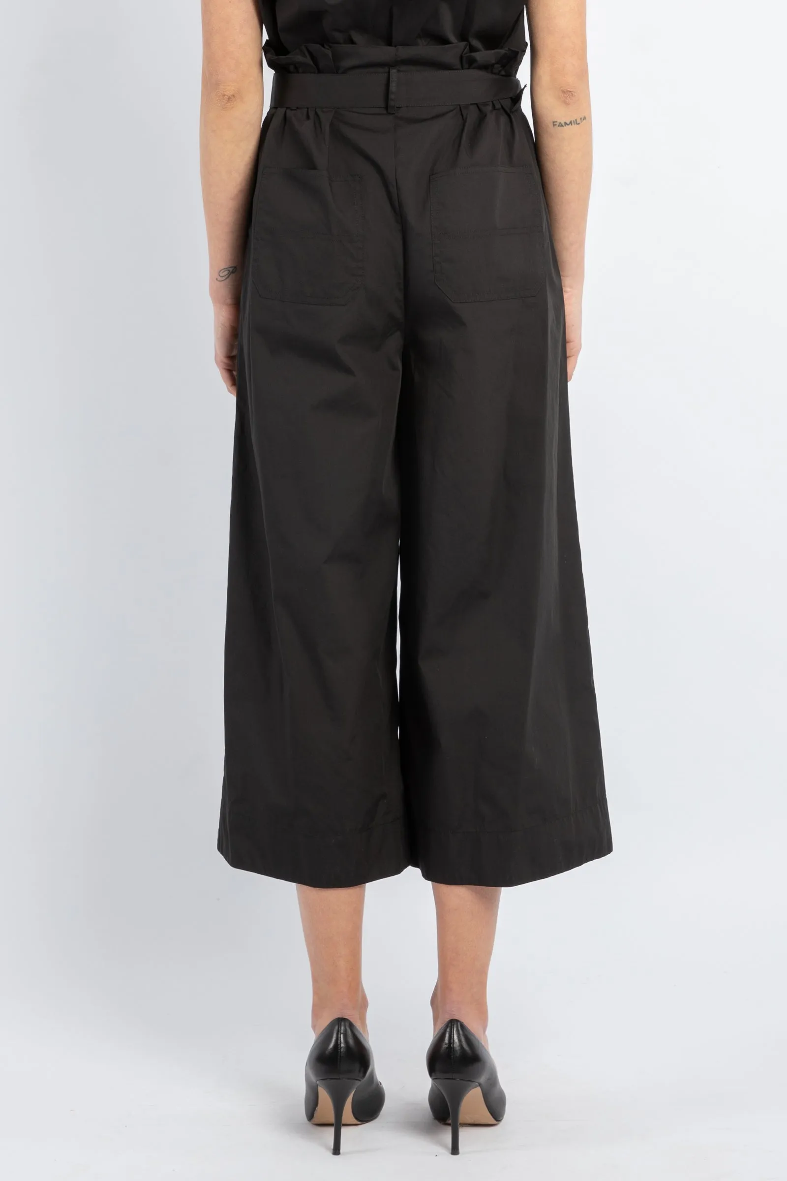 Poseidone Pantaloni Wide leg con cintura