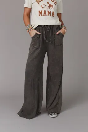 Relaxing Robin Wide Leg Pant - New Charcoal