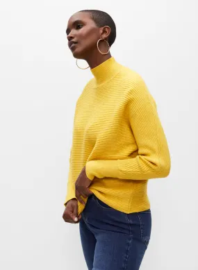 Ribbed Mock Neck Sweater