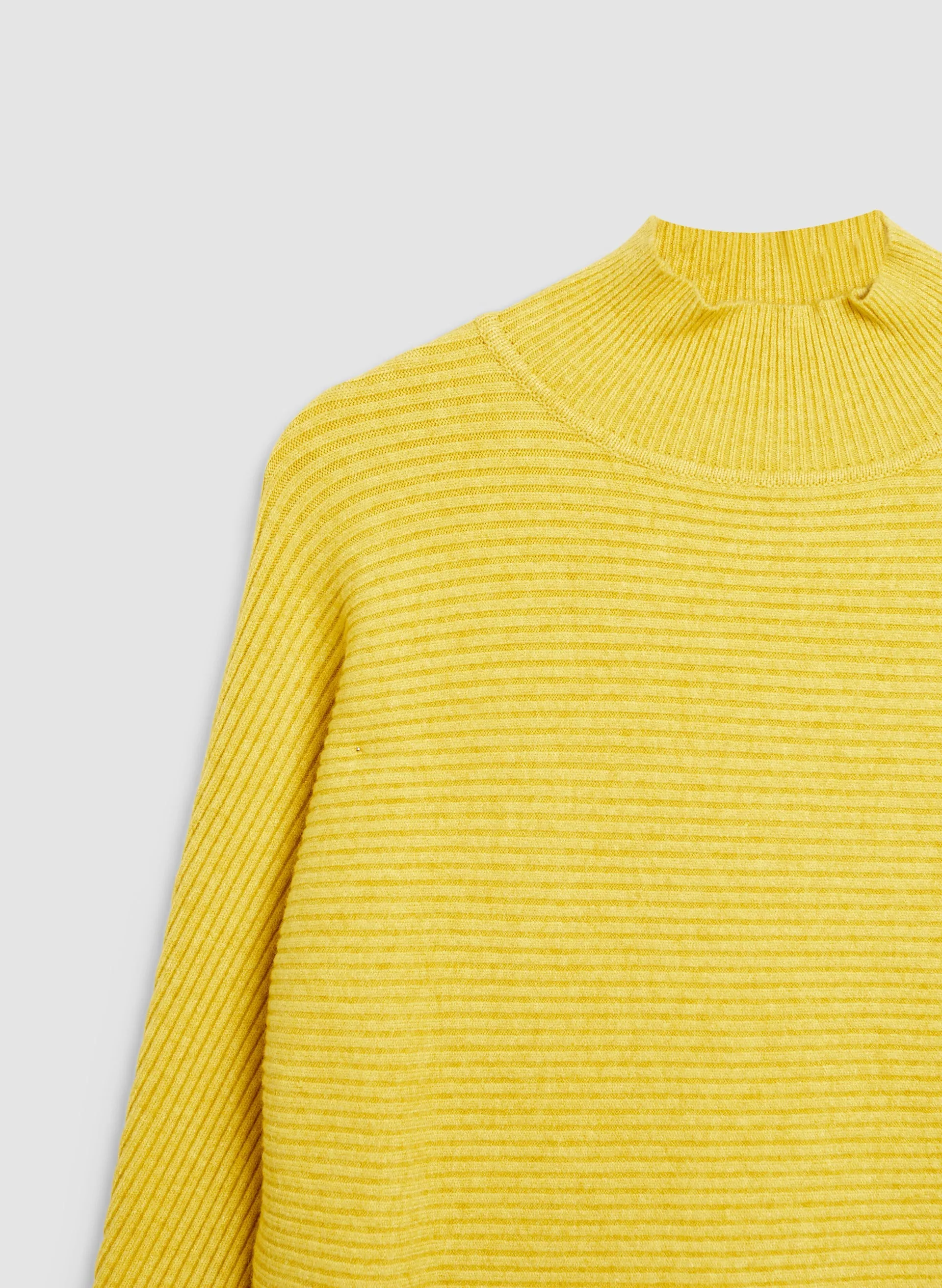 Ribbed Mock Neck Sweater