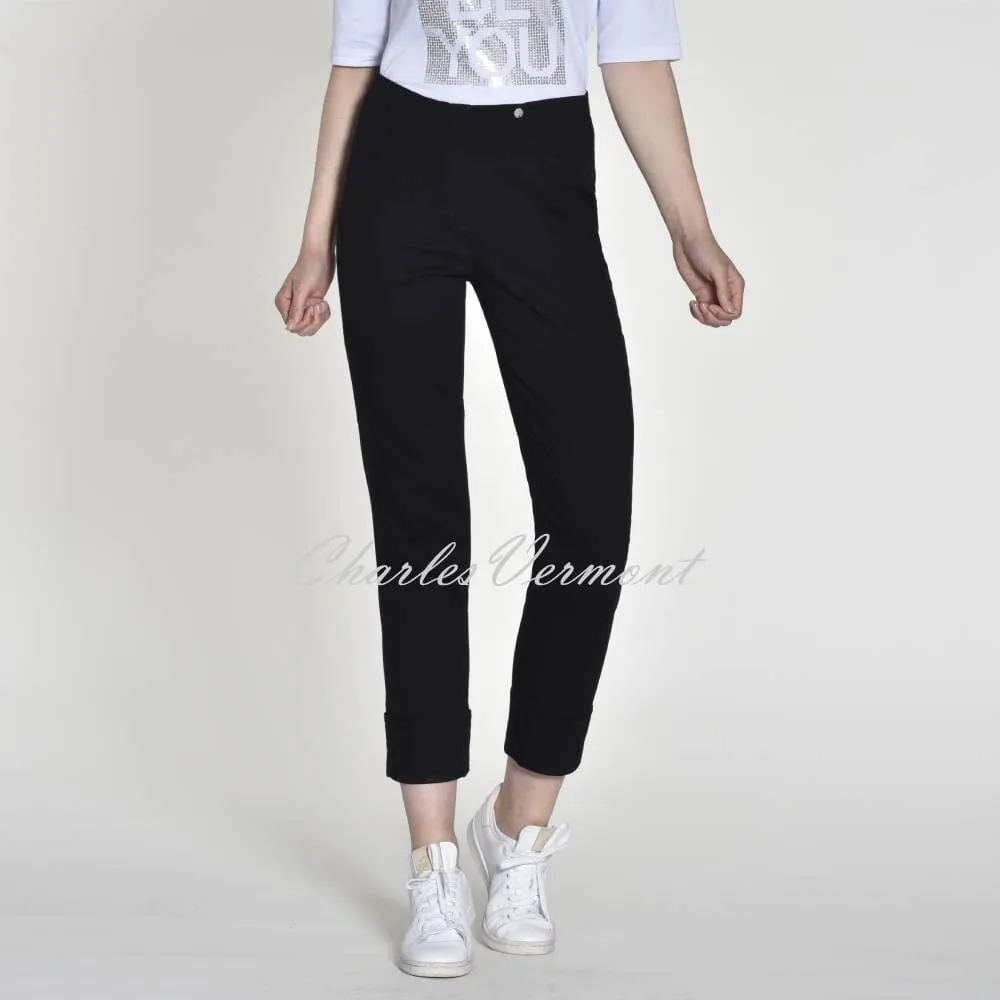 Robell Bella 09 - 7/8 Cropped Jean 51628-5448-90 (Black Denim)