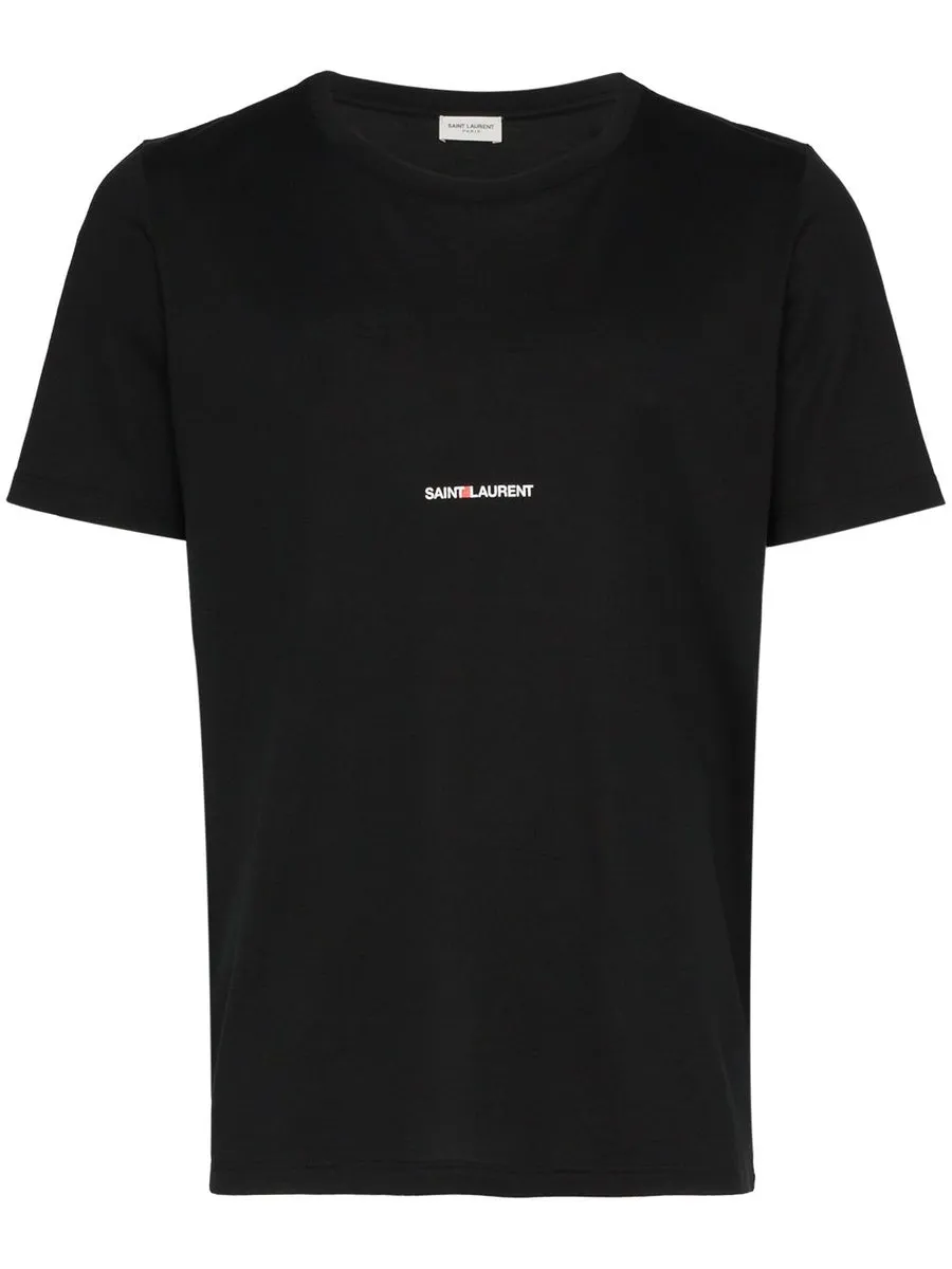 Saint Laurent    Saint Laurent Logo Cotton T Shirt