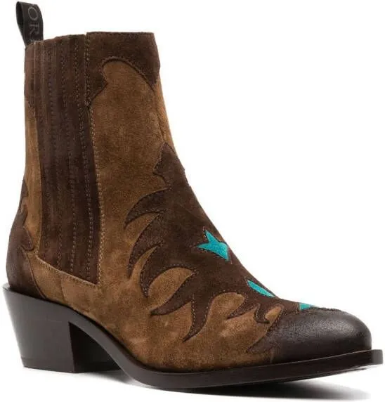 Sartore Texan ankle boots Brown