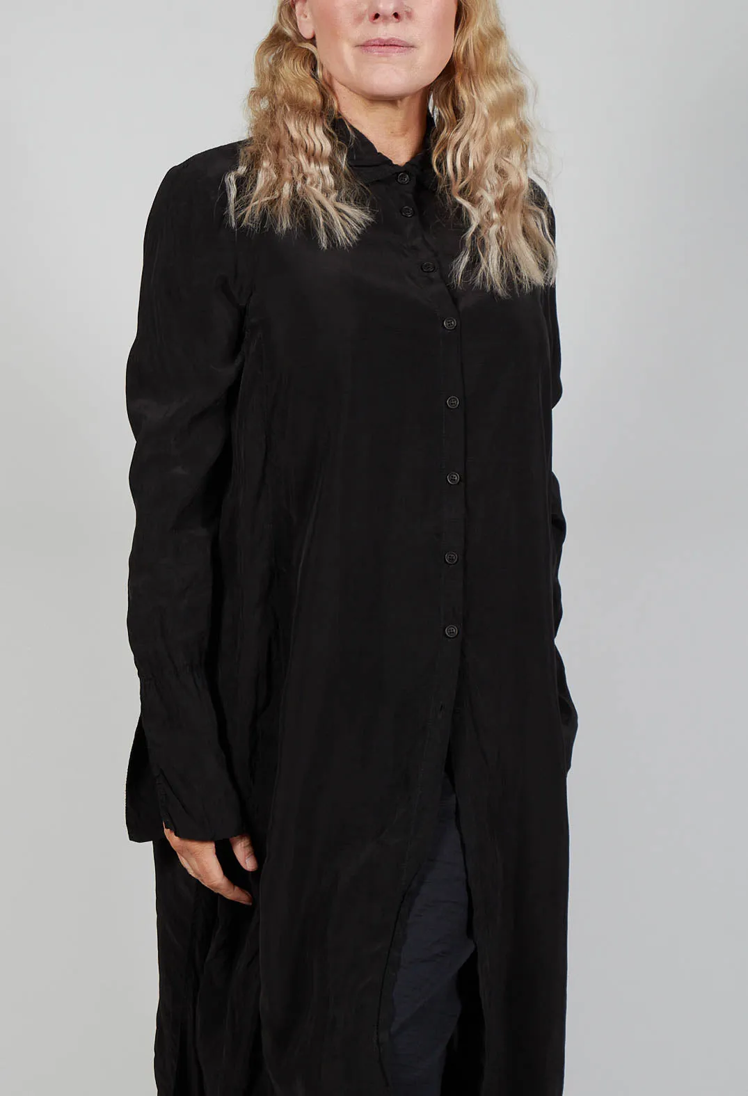 Shirt Dress in Black