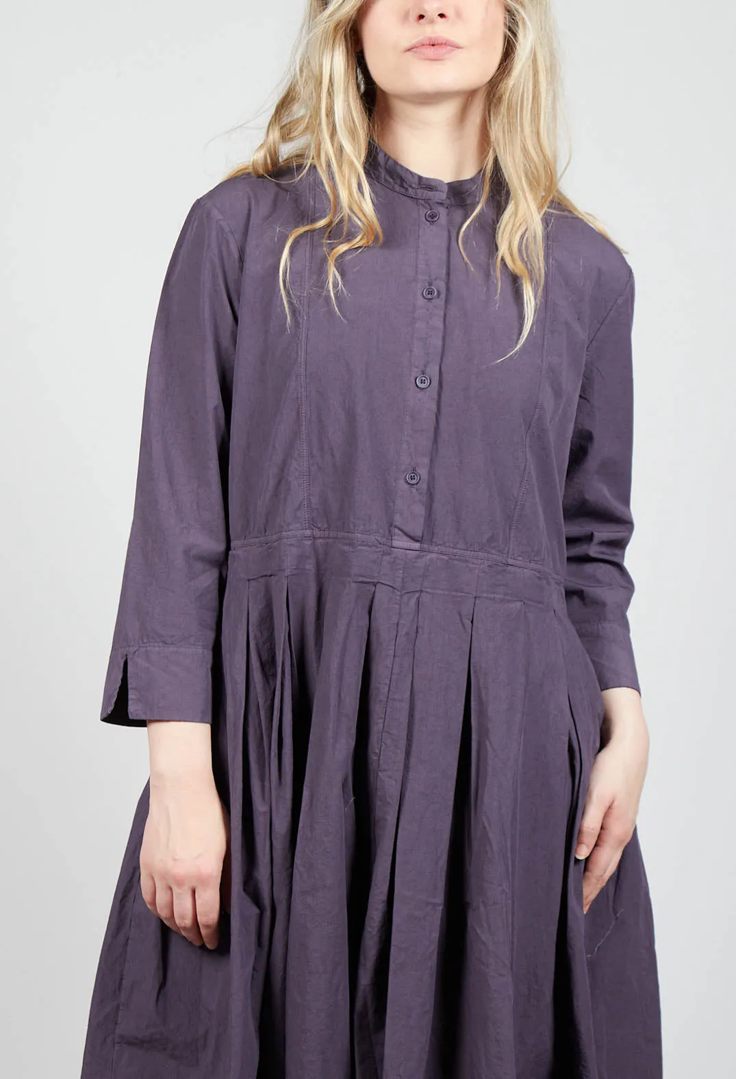 Shirt Dress in Melanzana