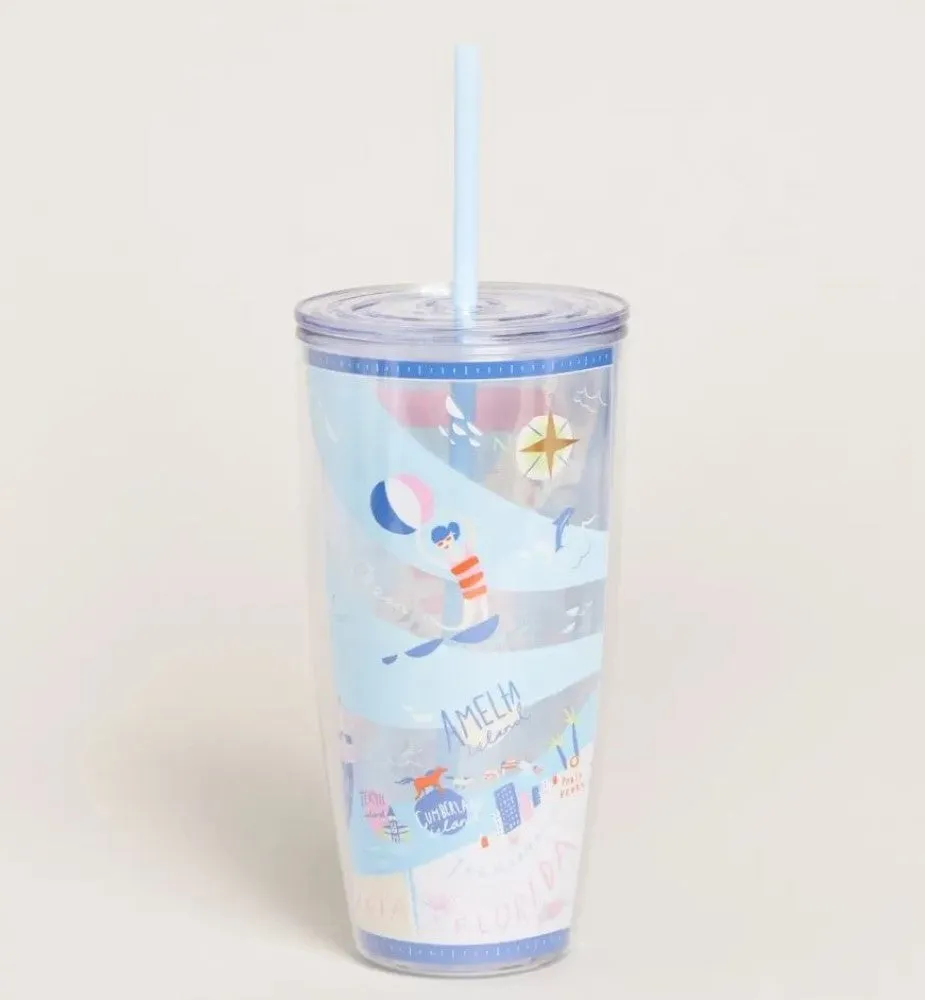 Spartina 449 Sea Islands 24 oz. Clear Drink Tumbler