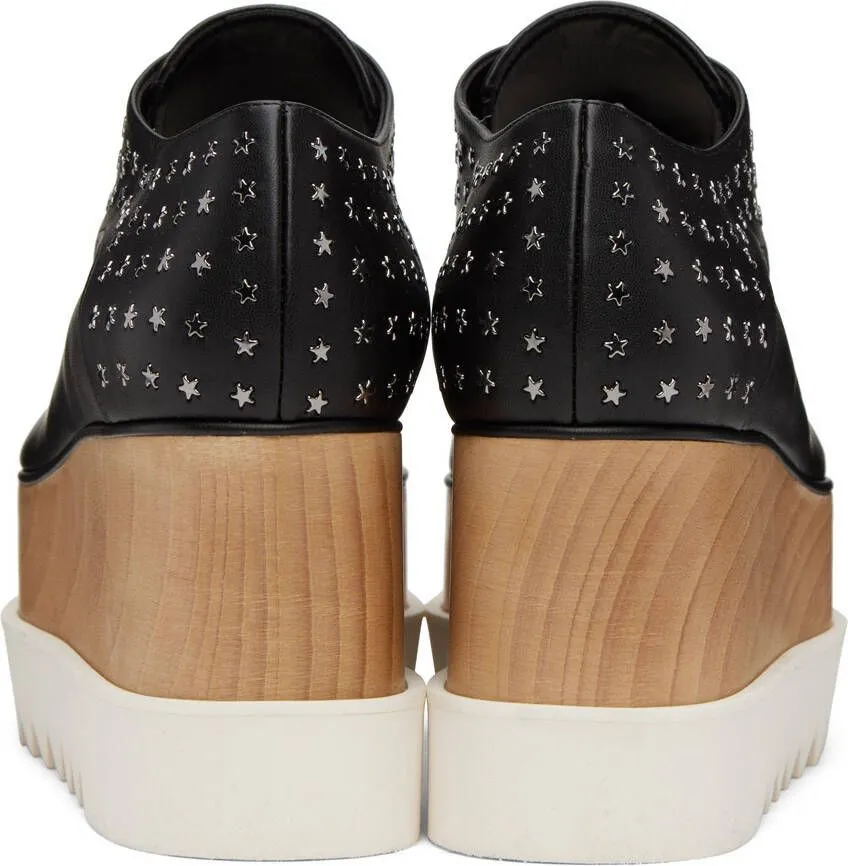 Stella McCartney Black Mini Star Elyse Oxfords